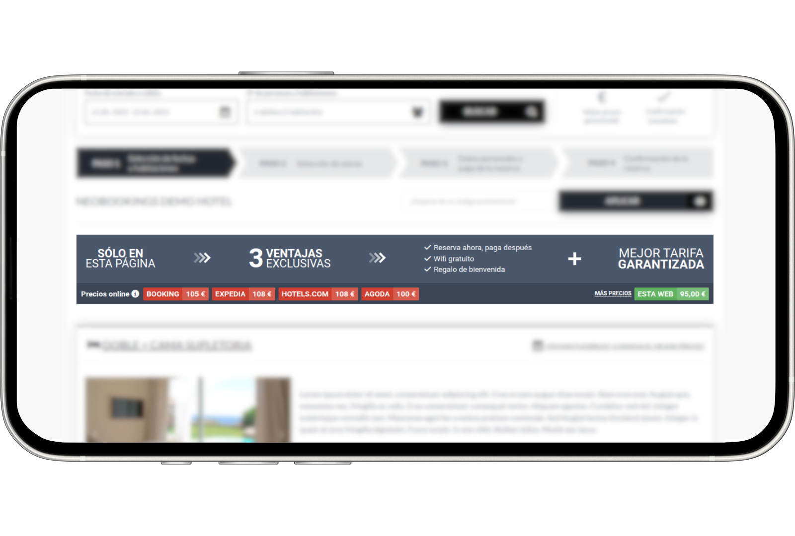widget comparador de precios ejemplo