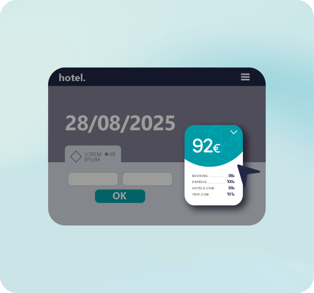Widget comparación de precios gif pop